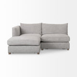 Mercana Valence 3 Piece (W/ 1 x Ottoman) Medium Gray Modular Sofa Set 69568-D