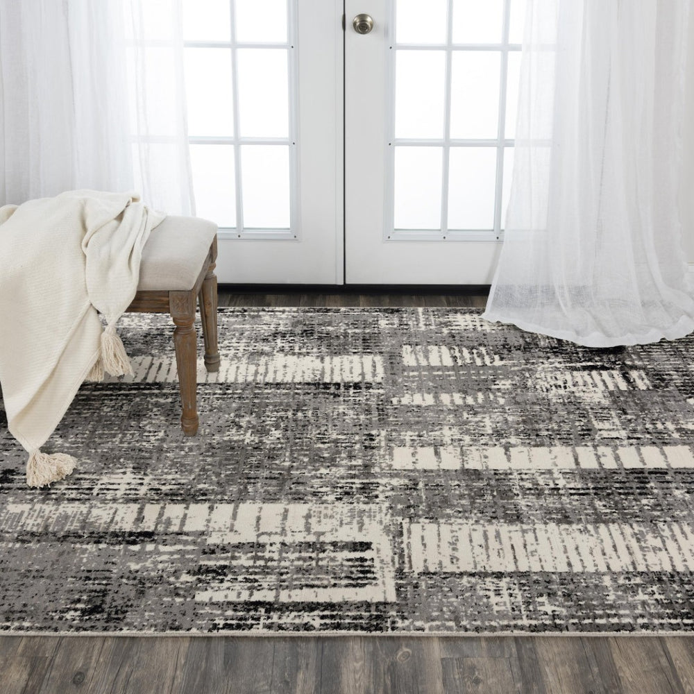 Alora Decor Aurora Gray Hybrid Rug Blends Vintage Hand‑Knotted Look With Durable New Zealand Wool And Tencel Sheen For Sophisticated Living Spaces. 8' x 10' 00500511533060810
