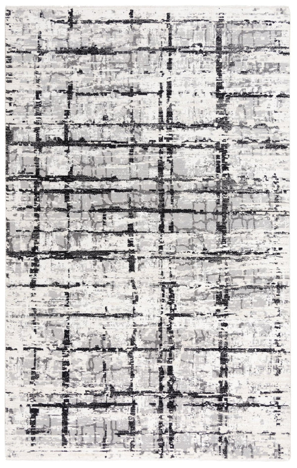 Alora Decor Aurora Luxurious Black & Ivory Hybrid Rug — Wool-Tencel Blend, Handcrafted Texture For Living Rooms 8' x 10' 00500511706370810