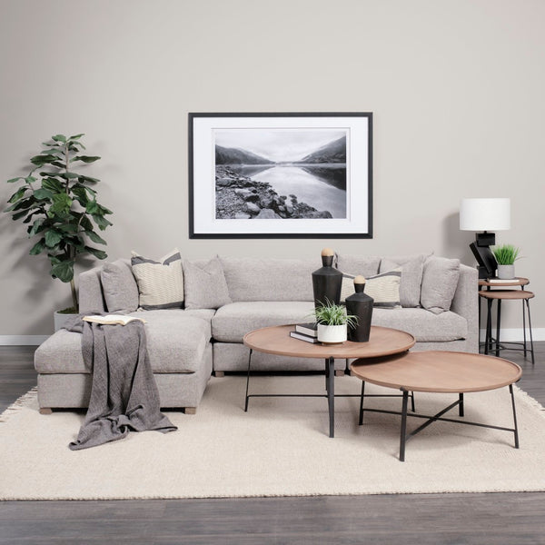 Mercana Valence Versatile Armless Sectional Module: Modern Comfort with Modular Flexibility for Your Space Mediuma Gray Fabric | Arm Pillow 69126