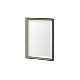 Mercana Black and Gray Framed 18x24 Beveled Bathroom Vanity Mirror MIR-D197-B1824SP