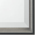 Mercana Black and Gray Framed 24x30 Beveled Bathroom Vanity Mirror MIR-D197-B2430SP