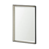 Mercana Black and Gray Framed 24x36 Beveled Bathroom Vanity Mirror MIR-D197-B2436SP