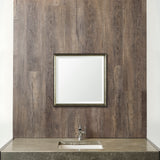 Mercana Pewter and Ant. Champagne Framed 24x24 Beveled Bathroom Vanity Mirror MIR-D203-B2424SP