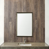 Mercana Pewter and Ant. Champagne Framed 24x36 Beveled Bathroom Vanity Mirror MIR-D203-B2436SP