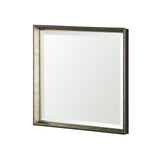 Mercana Pewter and Ant. Champagne Framed 30x30 Beveled Bathroom Vanity Mirror MIR-D203-B3030SP