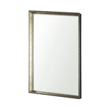 Mercana Pewter and Ant. Champagne Framed 24x36  Bathroom Vanity Mirror MIR-D203-P2436SP