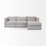 Mercana Valence 4 Piece (W/ 1 x Ottoman) Medium Gray Modular Sofa Set 69568-I