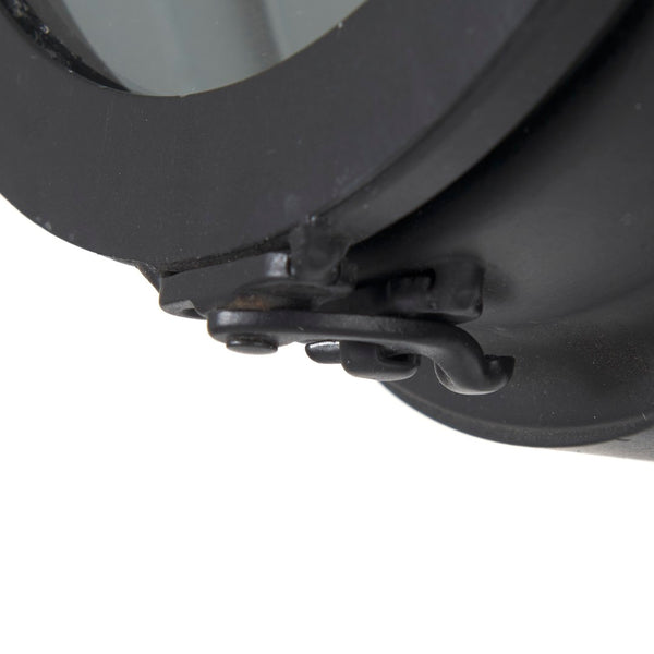 Mercana Debdou Adjustable Cinema-Style Floor Lamp with Sleek Stem and Sturdy Collapsible Base for Any Space Black Metal 69381