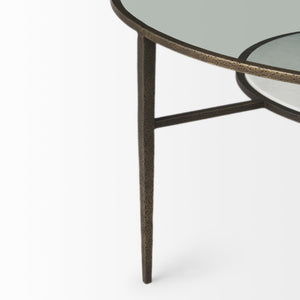 Mercana Felicity Marble-Top Coffee Table: Chic Square Design with Durable Iron Frame for Elegant Living Spaces 69253-AB