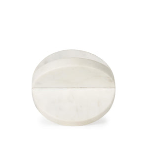 Mercana Sophia Elegant Small Marble Ornament - Artful Accent for Modern Interiors, Perfect for Any Space White Marble | 6H 69221