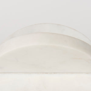 Mercana Sophia Elegant Small Marble Ornament - Artful Accent for Modern Interiors, Perfect for Any Space White Marble | 6H 69221