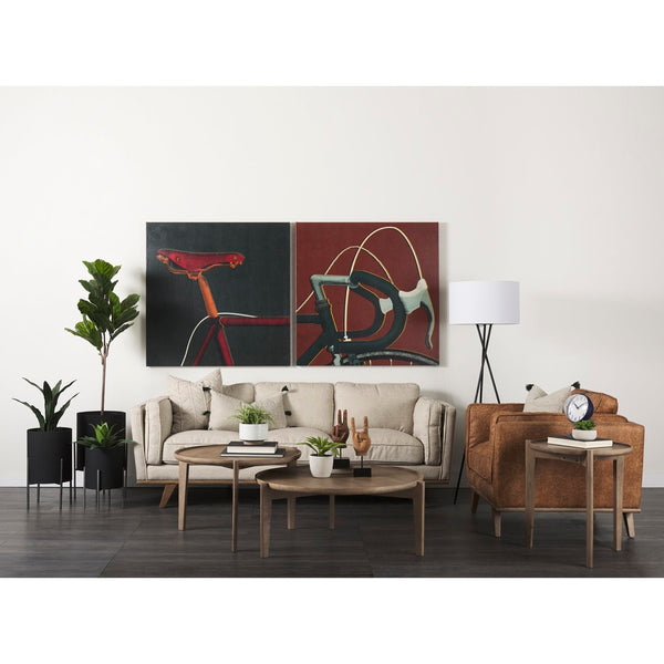 Mercana Cleaver Solid Mango Wood Nesting Coffee Tables - Stylish, Versatile Design for Modern Living Spaces 69024