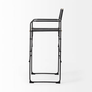 Mercana Direttore Industrial-Modern Leather Seat with Sturdy Iron Frame for Stylish Home & Commercial Spaces 69632