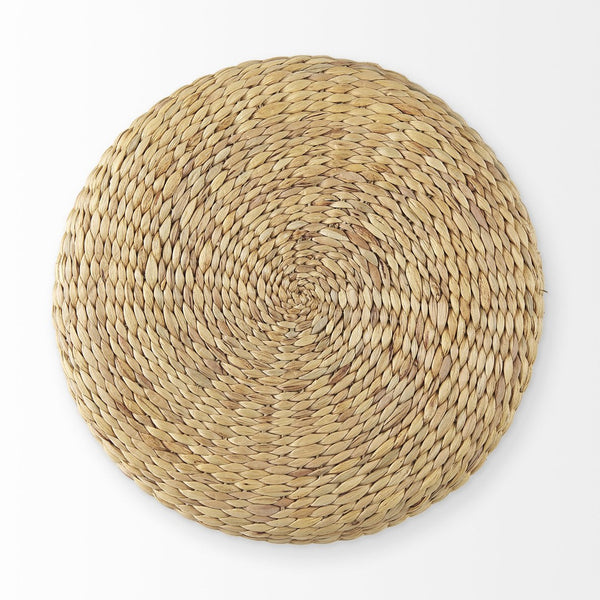 Mercana Michelle Coastal-Inspired Round Pouf – Handwoven Seagrass for Versatile Seating & Stylish Decor 69580
