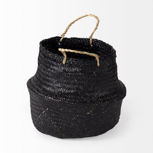 Mercana Ella Woven Storage Baskets with Light Brown Rope Handles - Coastal Charm for Home Organization 69581