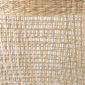 Mercana Bowie Medium Seagrass Round Baskets with Handles - Stylish Storage Solution for Home Organization 69586