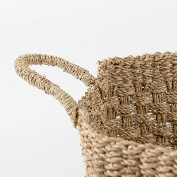Mercana Emra Versatile Rectangular Baskets for Storage & Decor - Handwoven Seagrass for Any Room Style 69588