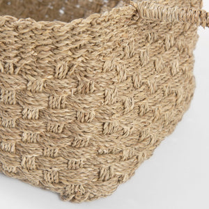 Mercana Emra Versatile Rectangular Baskets for Storage & Decor - Handwoven Seagrass for Any Room Style 69588
