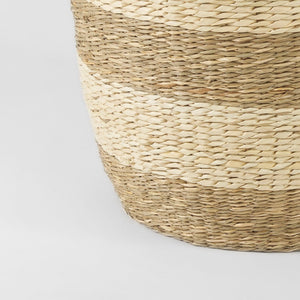Mercana Bradley Coastal Woven Baskets with Handles - Stylish Natural Storage for Home Décor and Organization 69596