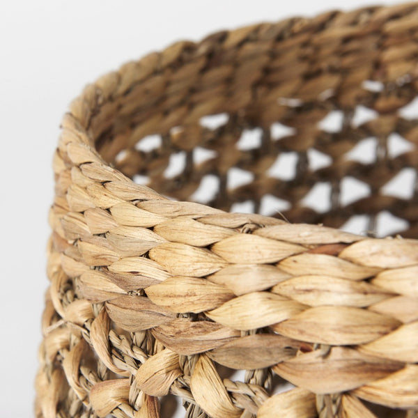 Mercana Dakota Handwoven Round Baskets for Stylish Storage and Decor – Perfect for Coastal and Rustic Homes 69597