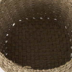 Mercana Jarek Handwoven Seagrass Baskets – Coastal Chic Storage Solution for Home, Entryway, or Patio 69598