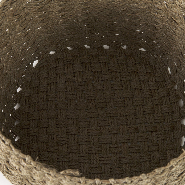 Mercana Jarek Handwoven Seagrass Baskets – Coastal Chic Storage Solution for Home, Entryway, or Patio 69598