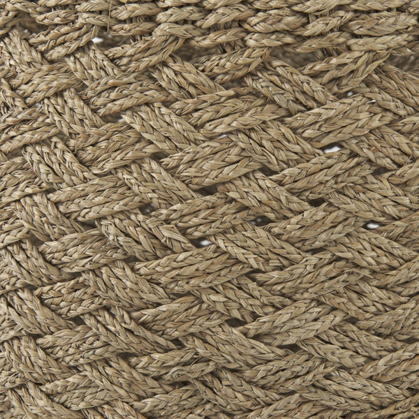 Mercana Jarek Handwoven Seagrass Baskets – Coastal Chic Storage Solution for Home, Entryway, or Patio 69598