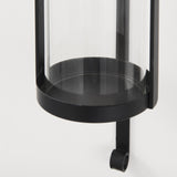 Mercana Kero 5.9L x 6.9W x 24.0H Black Metal Wall Candle Holder 69488