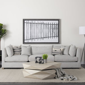 Mercana Arreto Hexagonal Coffee Table with Hydraulic Lift-Top Storage for Modern Living Room Elegance White Wood 69542