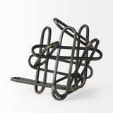 Mercana Henderson 10.4L x 8.3W x 7.7H Black Metal Paperclip Decorative Object 69495