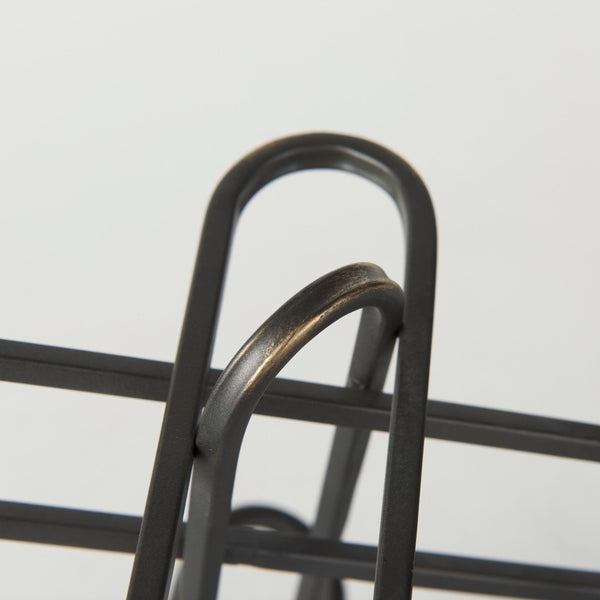 Mercana Henderson Paperclip Decorative Object - Modern Matte Finish Metal Accent for Chic Home Styling Black Metal | 9H 69496