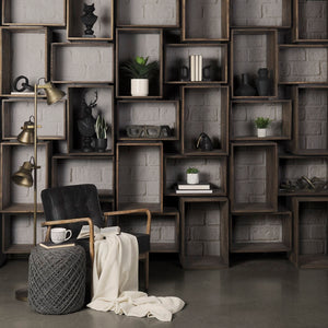 Mercana Simul Versatile Modular Shelving Unit - Industrial-Style Storage for Home or Office Decor Solutions 50246