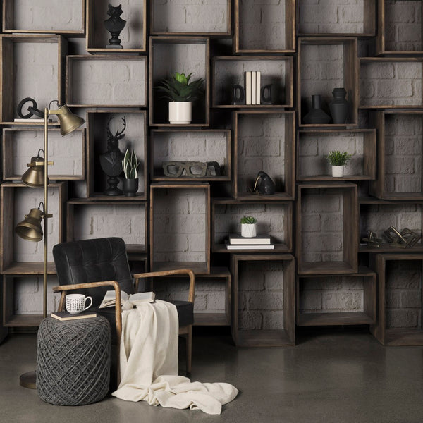 Mercana Simul Versatile Modular Shelving Unit - Industrial-Style Storage for Home or Office Decor Solutions 50246