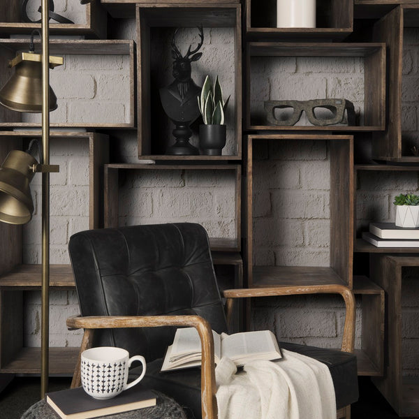 Mercana Elliot Decorative Wooden Eyeglasses Sculpture - Rustic Accent for Modern and Eclectic Spaces 57958