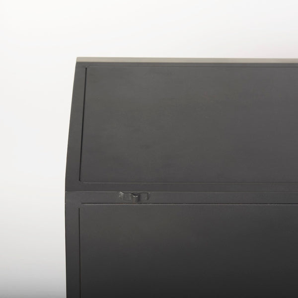 Mercana Roxdale Industrial Iron Sideboard with Unique Handcrafted Finish for Modern Living Spaces, 82” Long 69260