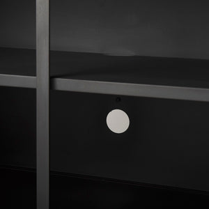 Mercana Roxdale Industrial Iron Sideboard with Unique Handcrafted Finish for Modern Living Spaces, 82” Long 69260