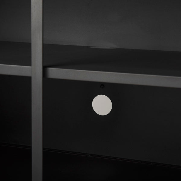 Mercana Roxdale Industrial Iron Sideboard with Unique Handcrafted Finish for Modern Living Spaces, 82” Long 69260