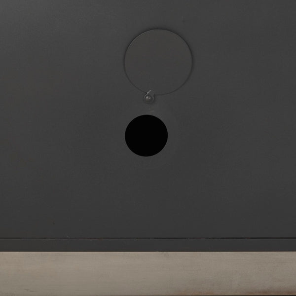 Mercana Roxdale Industrial Iron Sideboard with Unique Handcrafted Finish for Modern Living Spaces, 82” Long 69260