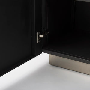 Mercana Roxdale Industrial Iron Sideboard with Unique Handcrafted Finish for Modern Living Spaces, 82” Long 69260