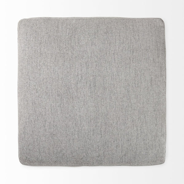 Mercana Valence Versatile Armless Sectional Module: Modern Comfort with Modular Flexibility for Your Space Mediuma Gray Fabric | Full-Size Ottoman 69125