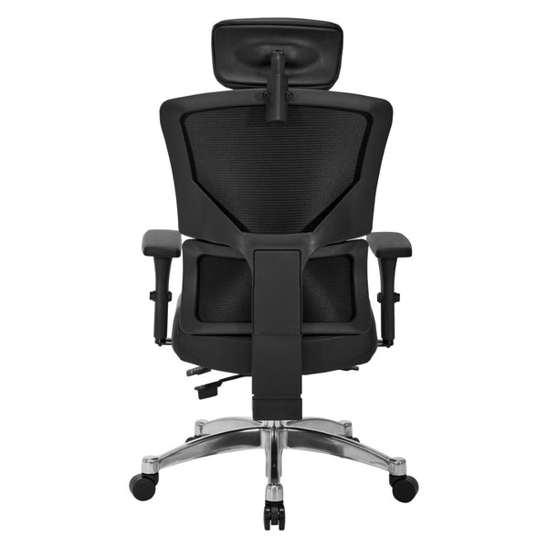 OSP Home Furnishings 639 Series Ergonomic Manager Chair with Lumbar Support and 4-way Adjustable Armrests 639-P76C4-R107