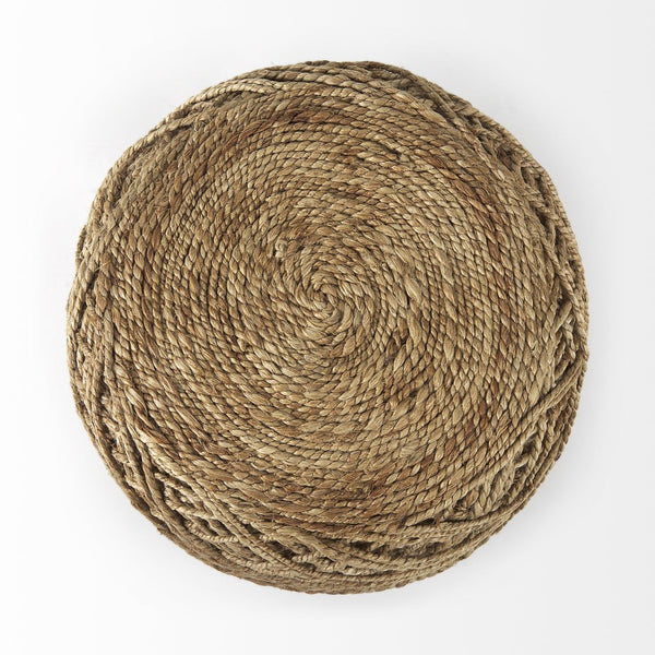 Mercana Allium Handwoven Wool Pouf - Stylish Cylindrical Accent for Modern Homes, Durable & Versatile Design 69446