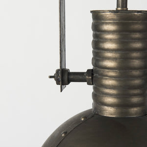 Mercana Zaio Striking Weathered Antique Pendant Light with Caged Design for Modern Farmhouse Style Decor 65130