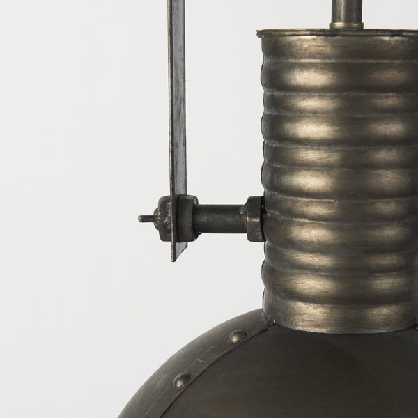 Mercana Zaio Striking Weathered Antique Pendant Light with Caged Design for Modern Farmhouse Style Decor 65130