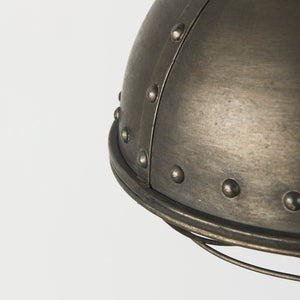 Mercana Zaio Striking Weathered Antique Pendant Light with Caged Design for Modern Farmhouse Style Decor 65130