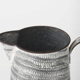 Mercana Serena I 8H Small Gray/White Textured Metal Jug 68058