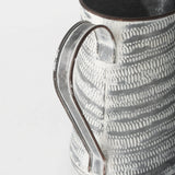 Mercana Serena I 8H Small Gray/White Textured Metal Jug 68058