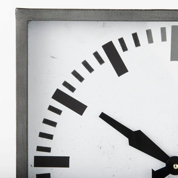 Mercana Felix Industrial Square Table Clock – Timeless Charm for Modern Spaces with Easy Readability and Style 68082