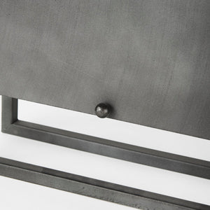 Mercana Felix Industrial Square Table Clock – Timeless Charm for Modern Spaces with Easy Readability and Style 68082